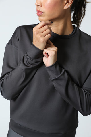 FILTER PULLOVER SWEATSHIRT - STONE TAUPE