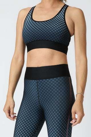 Get It Fast 3D GINGHAM TERRAIN BRA SILK