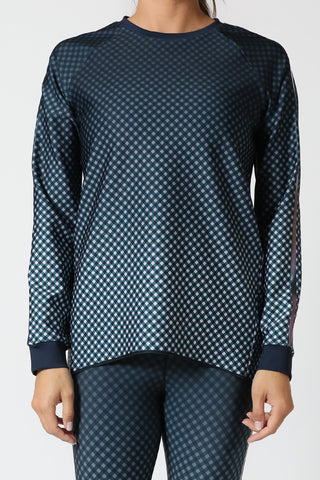 Get It Fast 3D GINGHAM CAPELLA TOP SILK BONDED