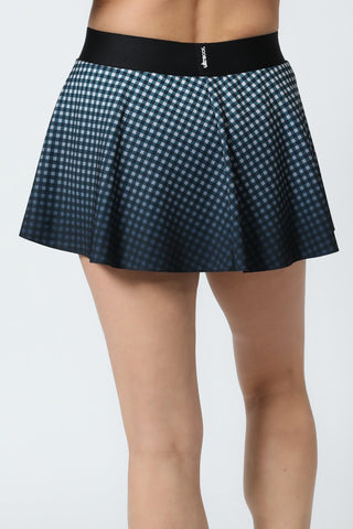 Get It Fast 3D GINGHAM SPEED FLOUNCE TENNIS SKIRT SILK