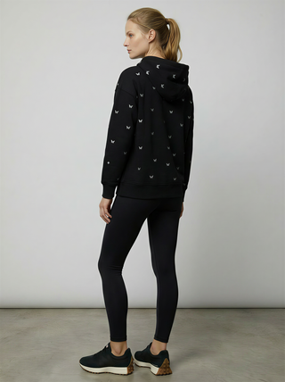 Full Swarovski Butterfly Fleece Hoodie Sweatshirt