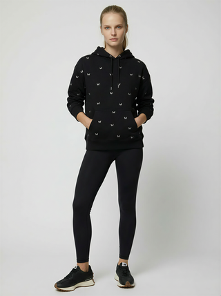 Full Swarovski Butterfly Fleece Hoodie Sweatshirt