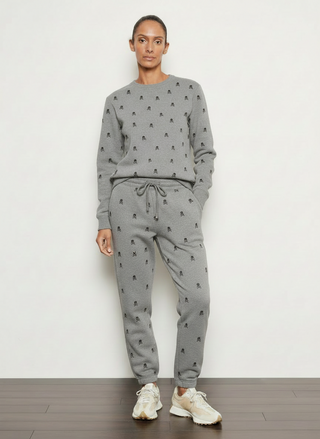 Swarovski Skull Fleece Prime Pull Over Sweatshirt