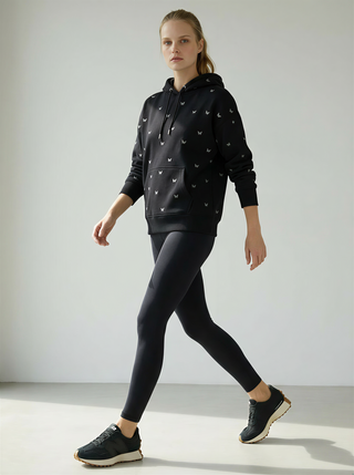 Full Swarovski Butterfly Fleece Hoodie Sweatshirt